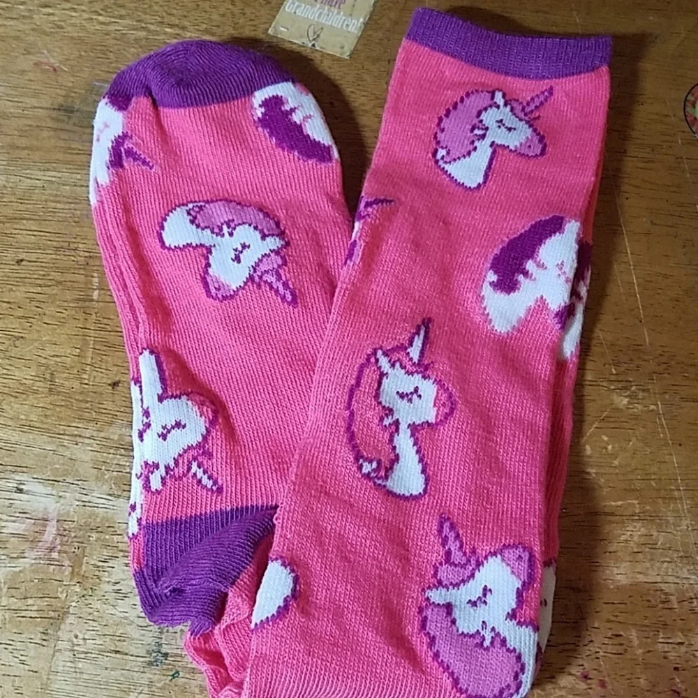 Knee High Socks Shoe Size 5-9 One Pair
